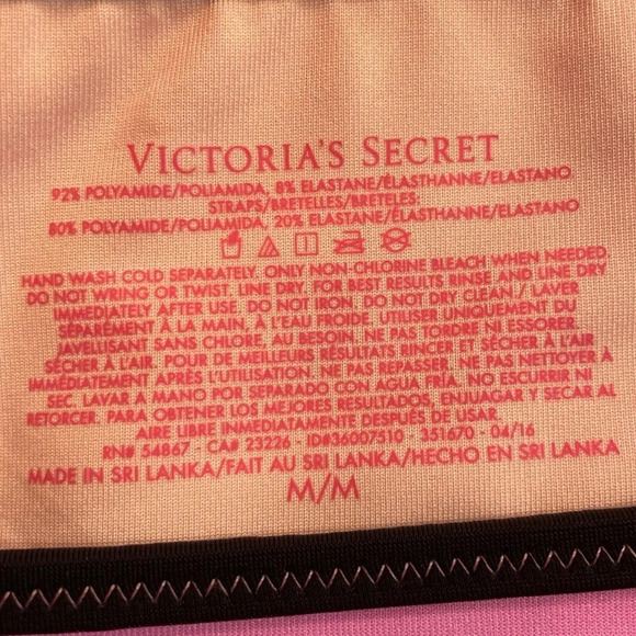 NWT Victoria Secret Neoprene Pink Bikini bottoms Size M barbie pink - Picture 4 of 7